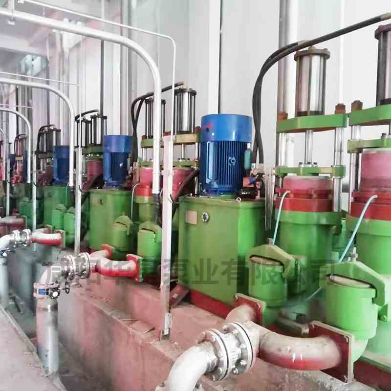 造紙廠500平米壓濾機(jī)使用節(jié)能 柱塞泥漿泵案例