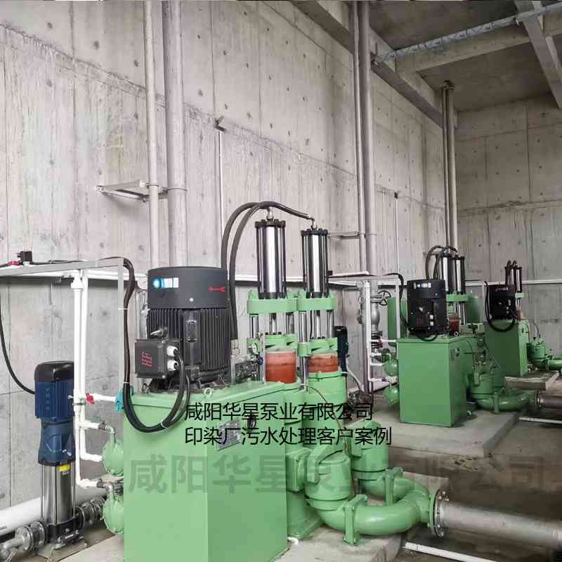 印染廠污水處理使用YBH300節(jié)能柱塞泵案例